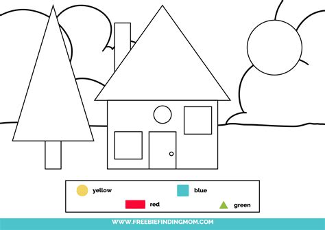 Printable Shapes Coloring Pages Pdfs Freebie Finding - vrogue.co