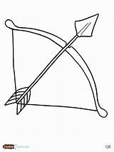 Bow And Arrow Coloring Sheet sketch template