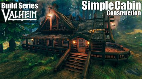 Valheim Build Series | EP 25 | Simple Forest Cabin Pt. 1 - Construction | Viking house, House in ...