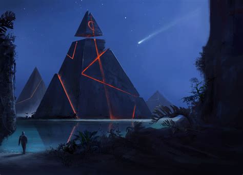 pyramid sci fi, derek roberts | Pyramids, Sci fi city, Fantasy landscape