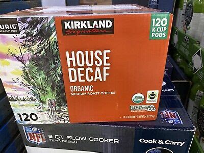 Kirkland Signature House Medium Roast Decaf Coffee K-Cup Pods 120 Count | eBay