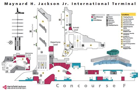 Map of International Terminal at ATL airport. .pdf available here: http ...