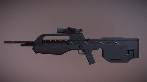 BR55 Heavy Barrel Service Rifle | Halo 3 HD - 3D model by anuncleanhippy [55cb742] - Sketchfab