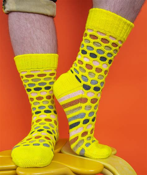 Ravelry: Painting Honeycombs Socks pattern by Stephen West