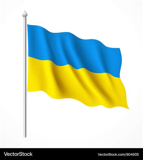 Ukraine flag Royalty Free Vector Image - VectorStock