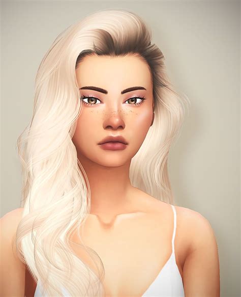 wrenpotato | yesterday i went through an alpha hair download... | Hair, Sims 4, Alpha