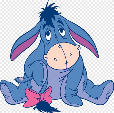 Eeyore illustration, Eeyore Winnie the Pooh Piglet Tigger Roo, Eeyore, blue, marine Mammal png ...