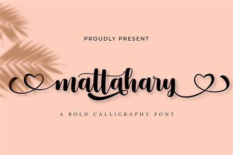 Mattahary A Thick Calligraphy Font – Madatype Studio