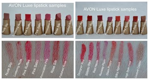 AVON Luxe Lipstick swatches and review - Beauty by Miss L