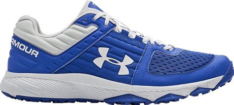 Blue And White Under Armour Baseball Cleats - BaseBall Wall