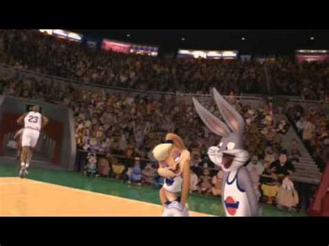 Lola Bunny getting kissed by Bugs Bunny In Space Jam - YouTube