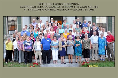 Cony High School 1963 Class Reunion: Cony 1963 Group Photos with Titles