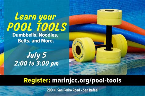 Jul 5 | Learn Your Pool Tools at the Marin JCC | San Rafael, CA Patch