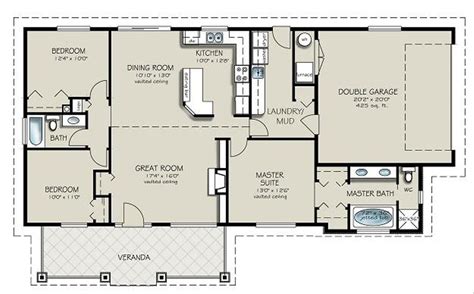 4 Bedroom Ranch House Floor Plans