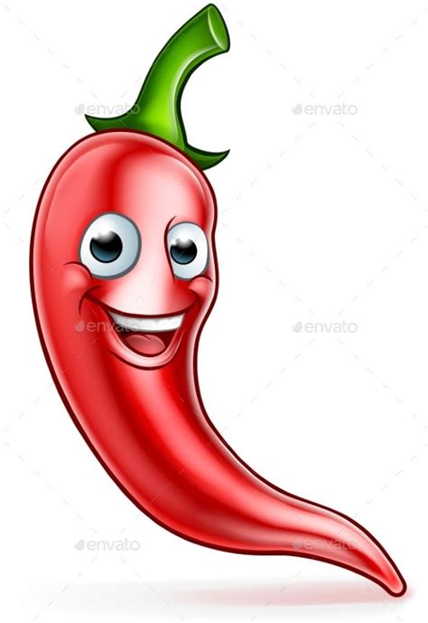 Cartoon Red Chilli Pepper Mascot | Funny fruit, Stuffed peppers, Art drawings for kids