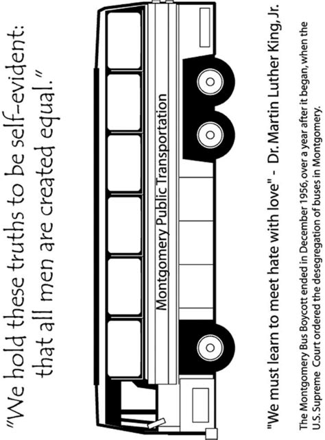 Rosa Parks Bus Craft (With images) | Martin luther king holiday, Bus crafts, Rosa parks