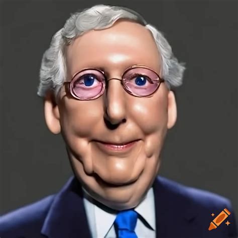 Political satire of mitch mcconnell as a puppet on Craiyon