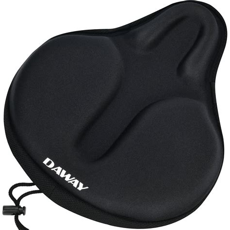 DAWAY Comfortable Exercise Bike Seat Cover C6 Large Wide Foam & Gel ...