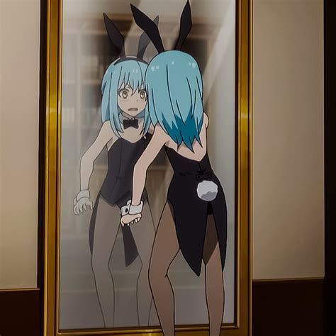 two anime characters are standing in front of a glass case with an ...