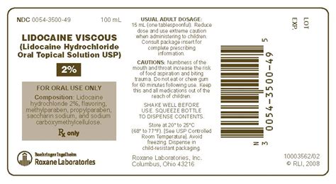 Lidocaine Viscous - FDA prescribing information, side effects and uses