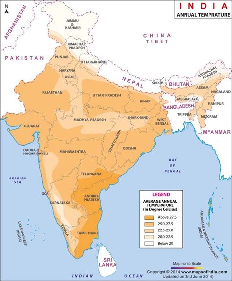 Annual Temperature Map of India India Map, India Travel, Infographic Map, Infographics, Wooden ...