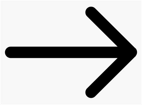 Right Arrow Of Straight Lines - Right Arrow Line Png, Transparent Png ...