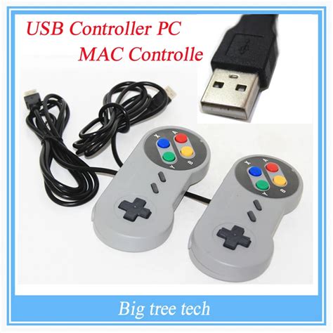 2PCS USB Controller for PC for MAC Retro Super for Nintendo SNES game ...