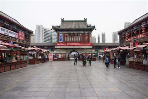 Asia, China, Tianjin, Ancient Culture Street Editorial Image - Image of ancient, outdoor: 102772070