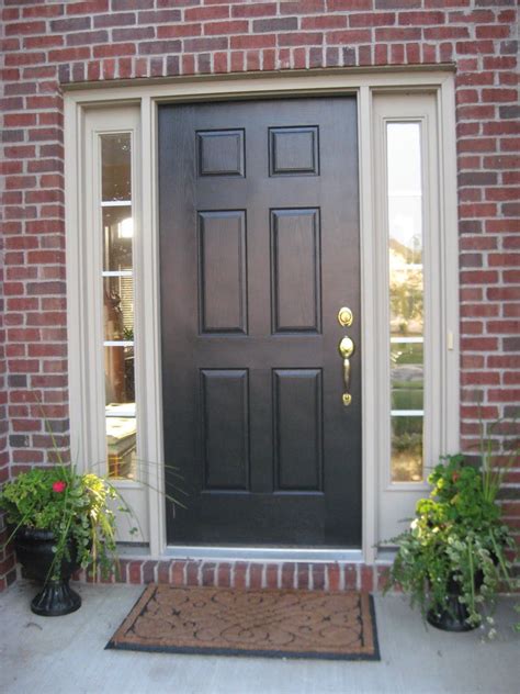 Exterior Door Paint Colors | Home Improvement Ideas | Brick exterior house, Painted front doors ...