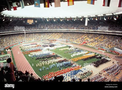 Opening Ceremonies 1976 Summer Olympics Montreal QC Stock Photo - Alamy