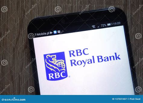 Royal Bank of Canada Logo Displayed on a Modern Smartphone Editorial Photography - Image of ...