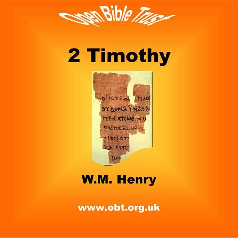 2 Timothy – The Open Bible Trust