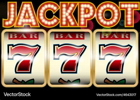 Lucky seven jackpot Royalty Free Vector Image - VectorStock