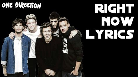 แปลเนื้อเพลง One Direction - Right Now — แปลเนื้อเพลงสากล