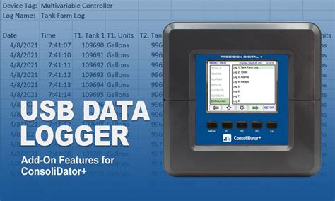 PDK9000-D1 ConsoliDator+ USB Data Logger | Precision Digital