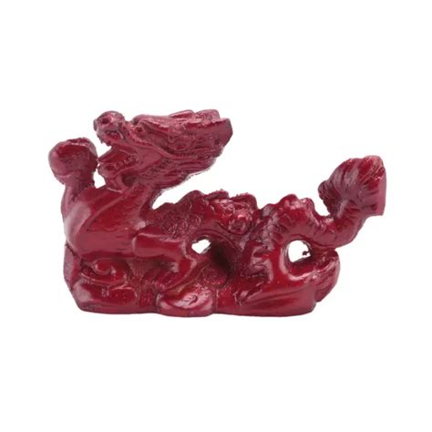 CHINESE DRAGON STATUE 2024 Chinese Zodiac Wood Dragon Figurine Mini ...