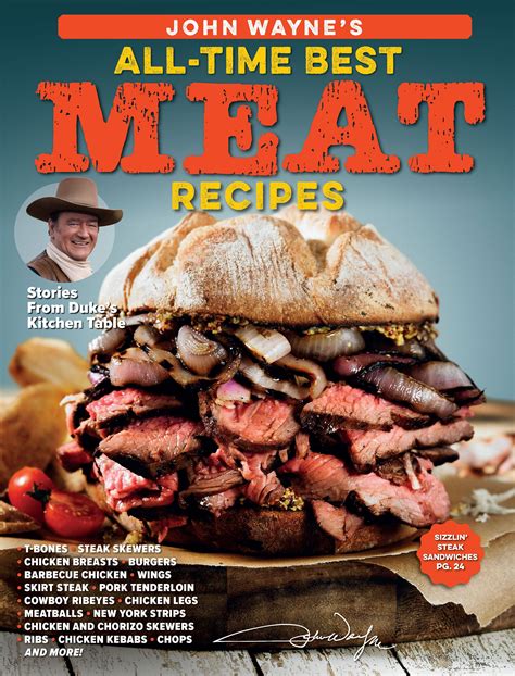 John Wayne - All Time Best Meat Recipes – Magazine Shop US