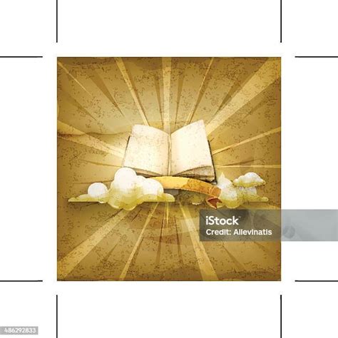 Open Book Old Style Background Stock Illustration - Download Image Now ...