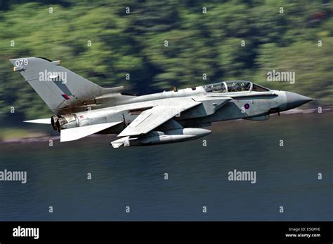 RAF Tornado flying at low level in Northern England Stock Photo - Alamy