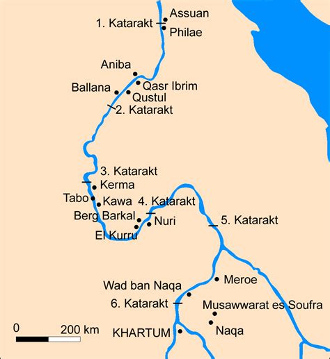 Ancient Egypt And Kush Map