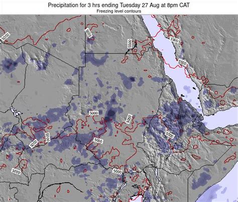 Sudan Precipitation for 3 hrs ending Saturday 23 Nov at 2am CAT