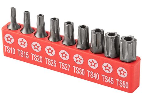 Buy RAMPRO 9Pc Torx Star 5 Point, Security Tamper Proof, Driver Bit Set ...