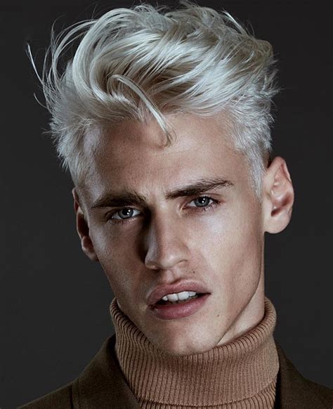 The FashionBeans Menswear Awards 2018 | FashionBeans | Platinum blonde hair men, White hair men ...