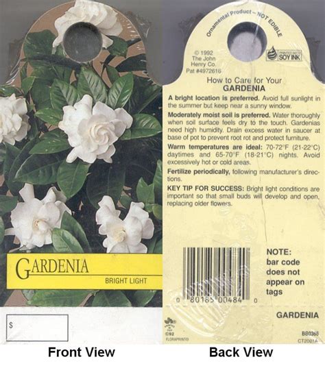 GARDENIA Care Card | Beautiful gardens, Gardenia care, Garden inspiration