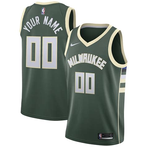 Milwaukee Bucks Nike Icon Swingman Jersey - Custom - Mens