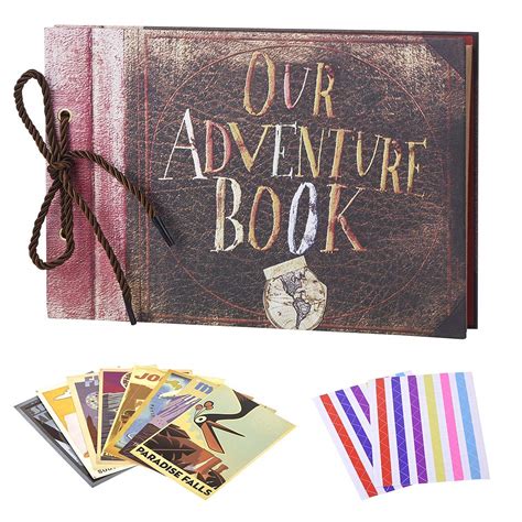 Buy LINKEDWIN Our Adventure Book, Up Scrapbook Album with Movie Themed Postcards, Wedding and ...