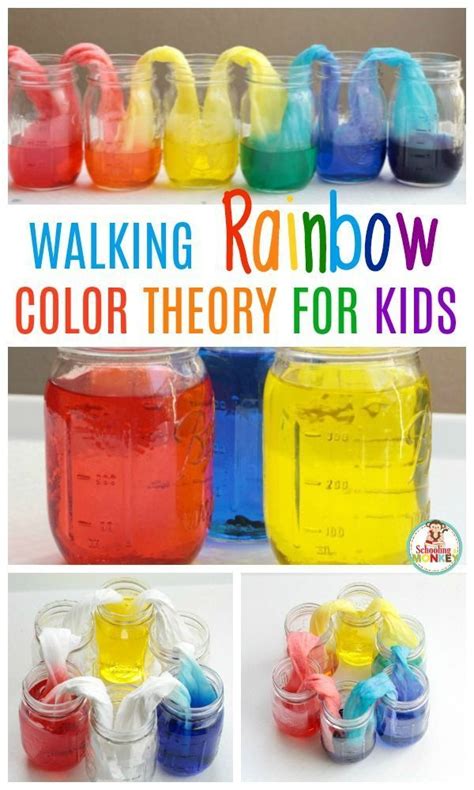 Rainbow walking water science | Cool science experiments, Science for toddlers, Science ...