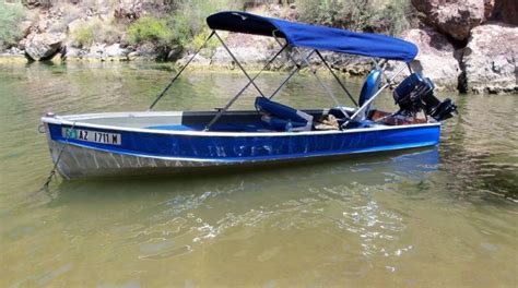 14 Foot Aluminum Boat Bimini Top : 14' Aluminum Boat | 14 foot Boat in Saint George UT ...