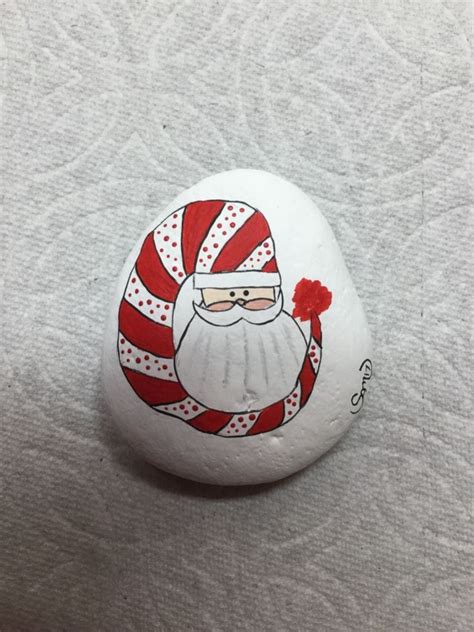 18 Santa Painted Rocks to paint this Christmas - Rock Painting 101