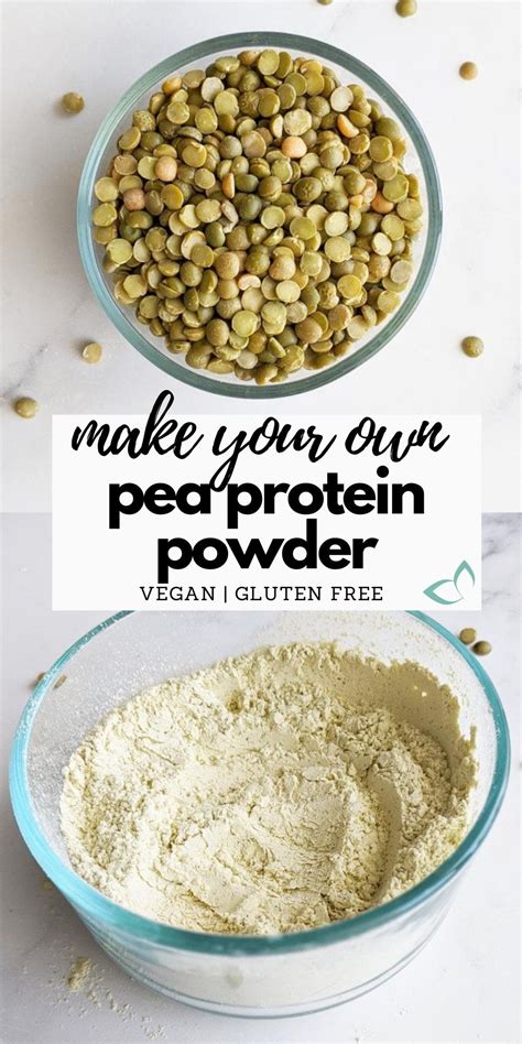 Homemade Pea Protein Powder (Easy + Vegan) | Recipe | Pea protein powder, Homemade protein ...